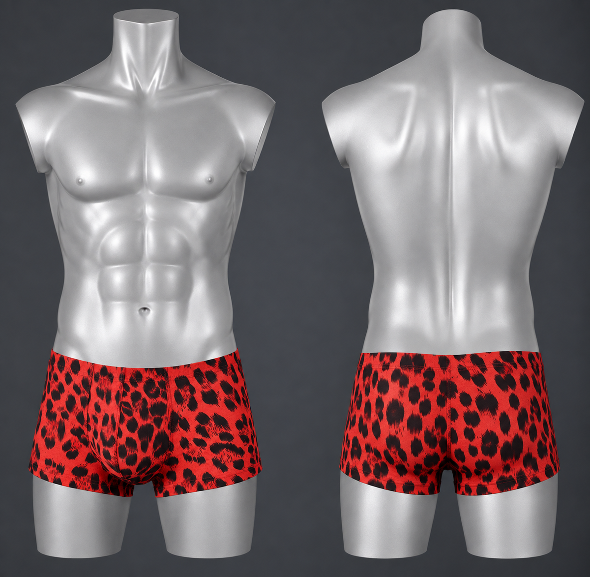 Red Leopard Boxer Briefs