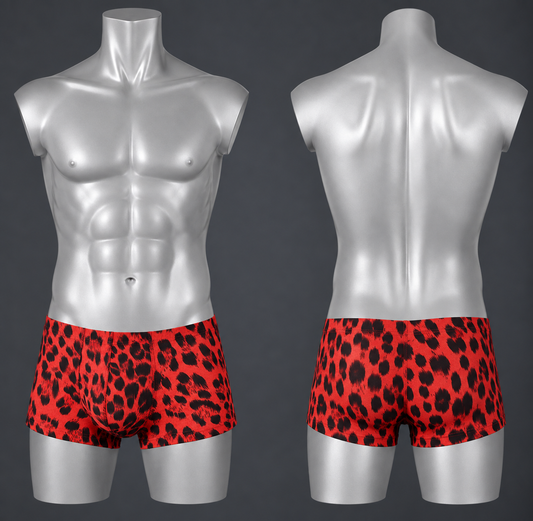 Red Leopard Boxer Briefs