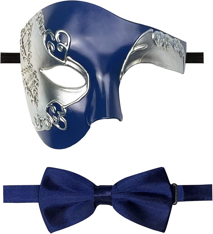 Phantom Masquerade Mask & Bowtie