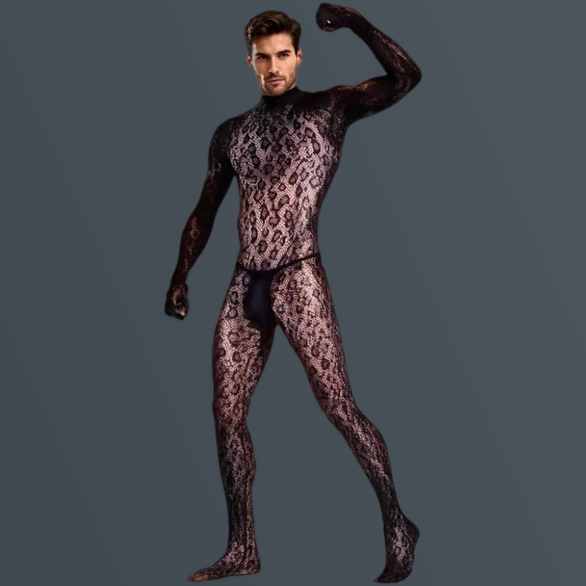 Black Leopard Suit
